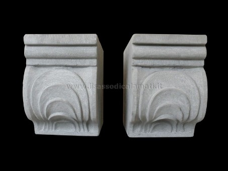 colonne caminetto pietra arenaria