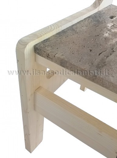 sedia particolare legno