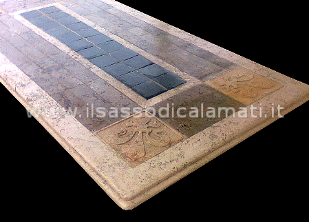 tavolo in pietra stile fiorentino